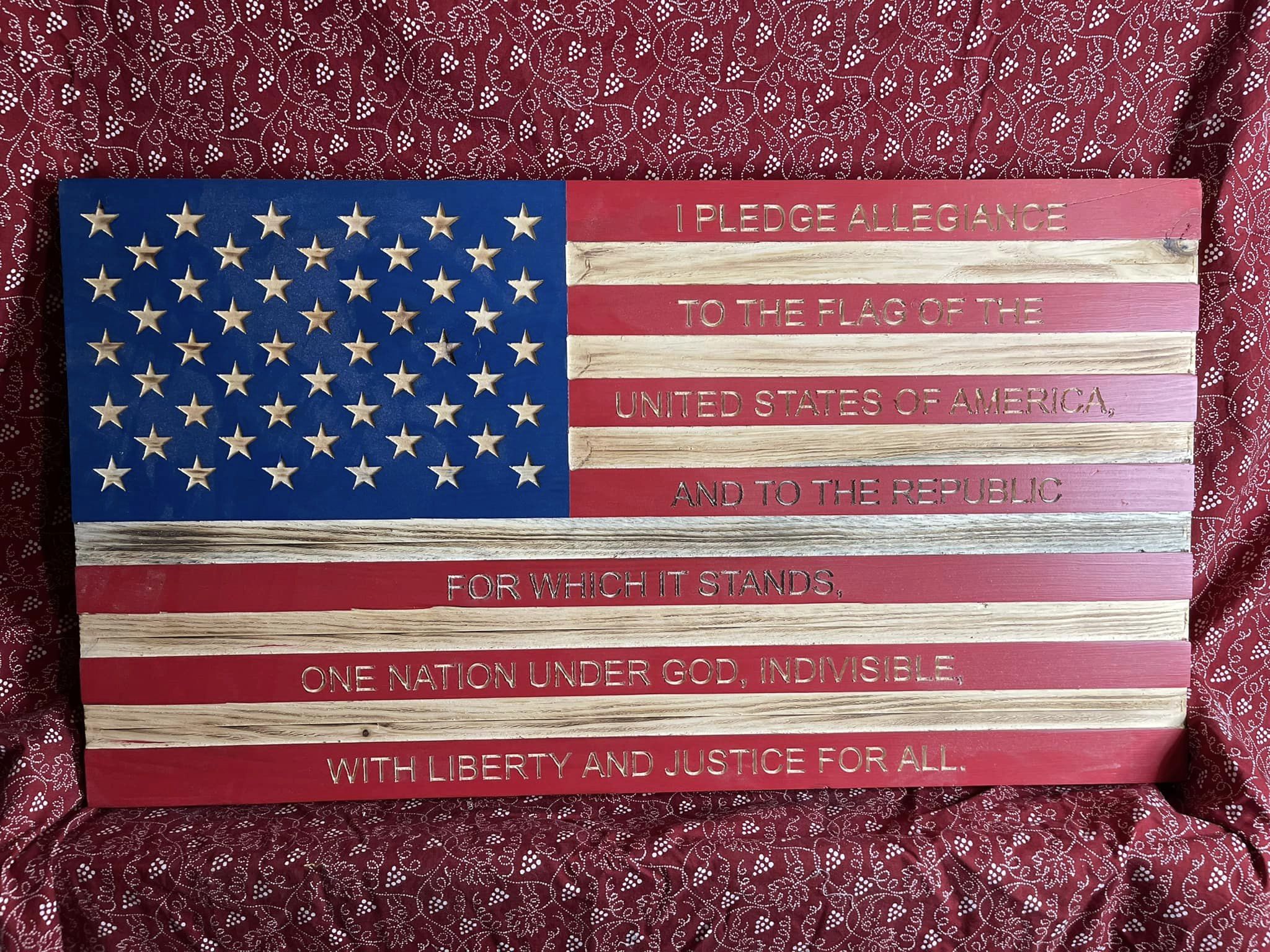 American Flag - Pledge of Allegiance – J&D Woodworks, LLC